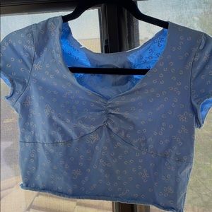 shein cropped flower top